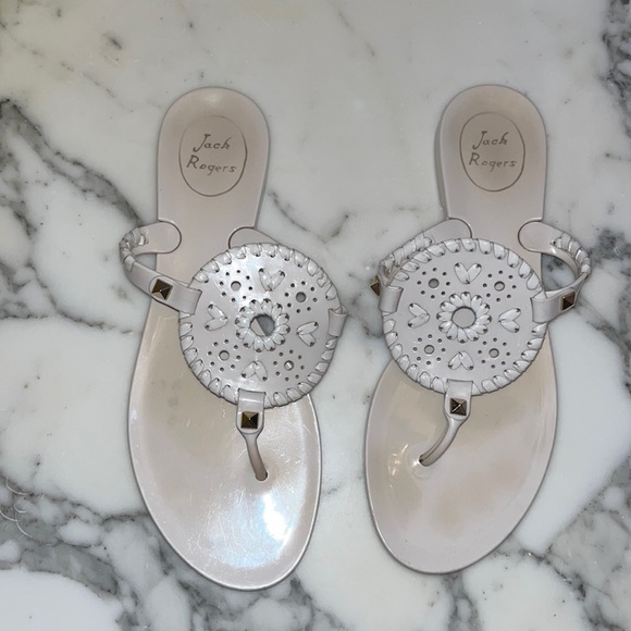Jack Rogers Shoes - Jack Rogers jelly shoes-white size 7